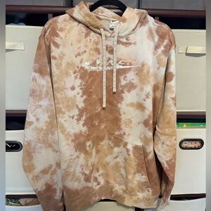 Nike Brown Tie-Dye Just Do it Hoodie
